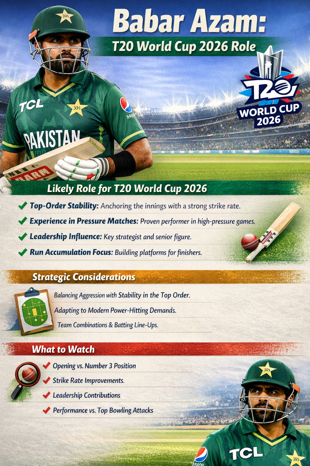 Babar Azam’s Role in Pakistan’s T20I Team