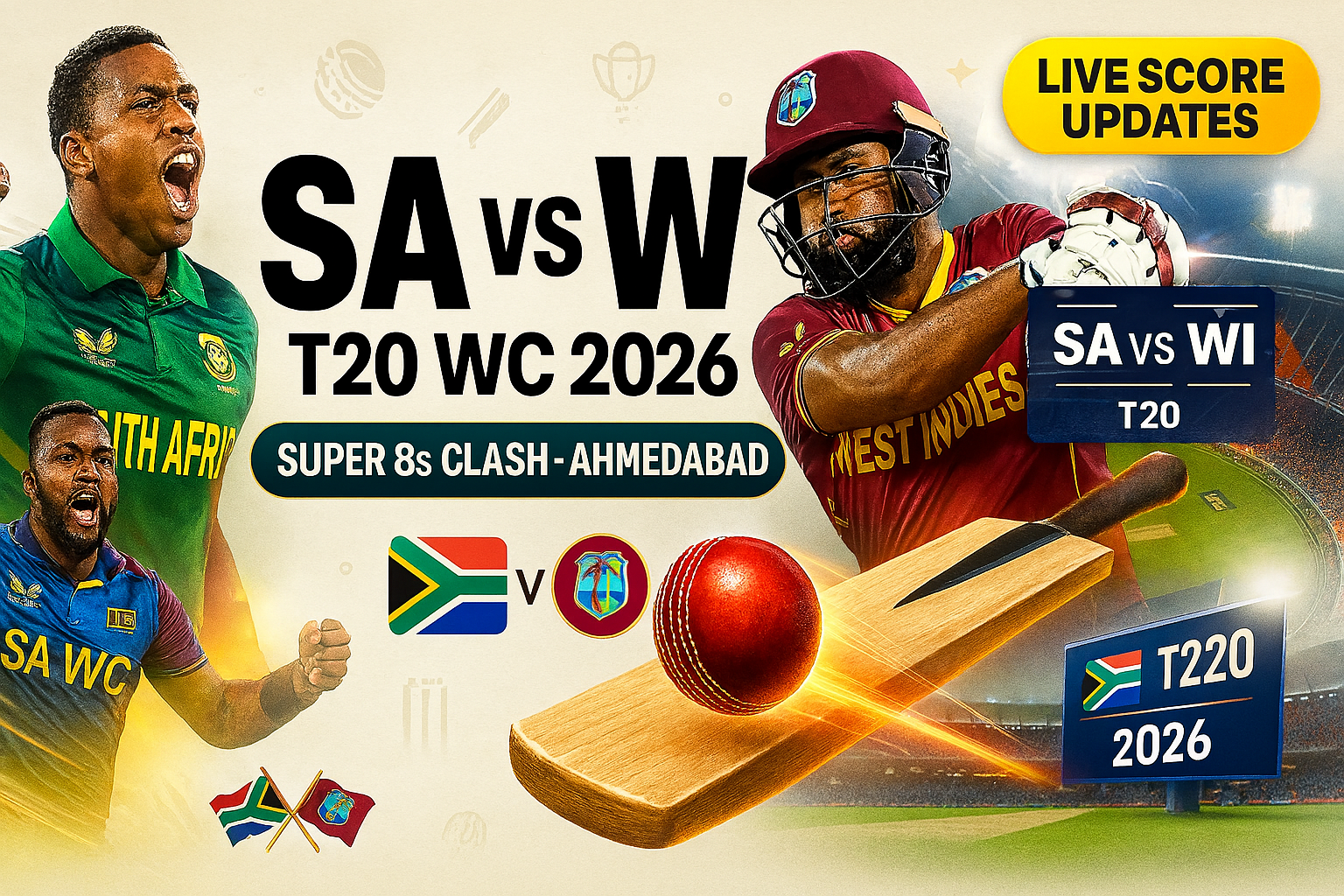 SA vs WI T20 World Cup 2026