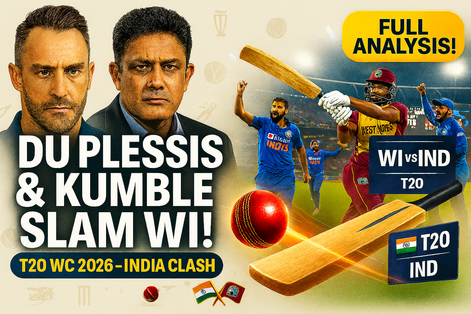 Du Plessis, Kumble Criticize