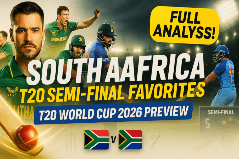 South Africa Strong Favourites – T20 World Cup 2026 Semi-Final Preview